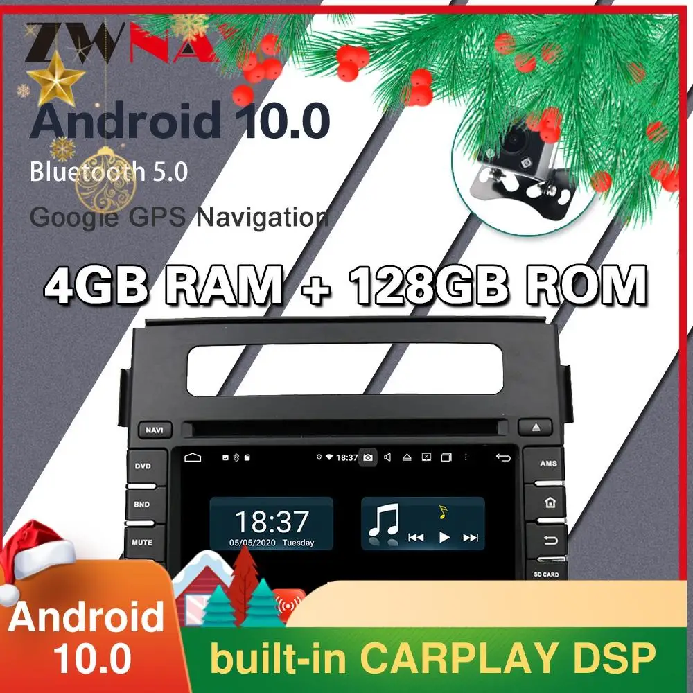 

4G 128G Android 10 Car stereo dvd player For kia soul 2011 2012 2013 with gps WIFI usb Navigation sd card map Head unit