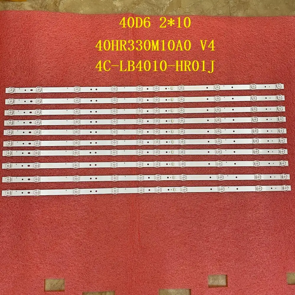 10 шт./лот Светодиодная лента для подсветки TCL 40S6500FS 40S6500 40F6F 40L2F 40D6 10X2 40HR330M10A0 V4