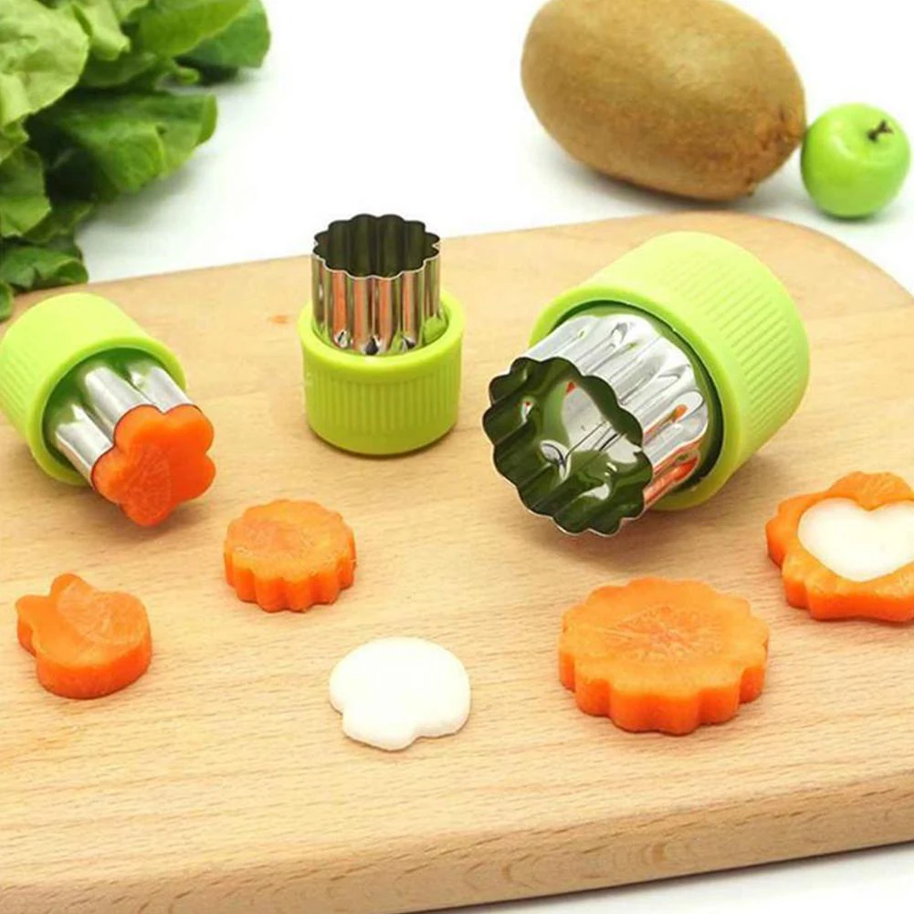 

9 PCS Cookie Cutters Mold Stainless Steel Vegetable Cutter Shapes Set for Kids