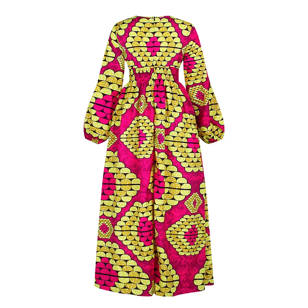 

New 2020 Dashiki African Dresses Traditional Autumn Bazin Ankara Dresses Long Sleeve Plus Size Afriacn Print Clothes For Women
