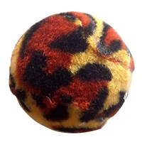 1pcs cat ball leopard print cloth patch interactive kitten chasing ball toys cotton kitten chew toy cat playing toy ball