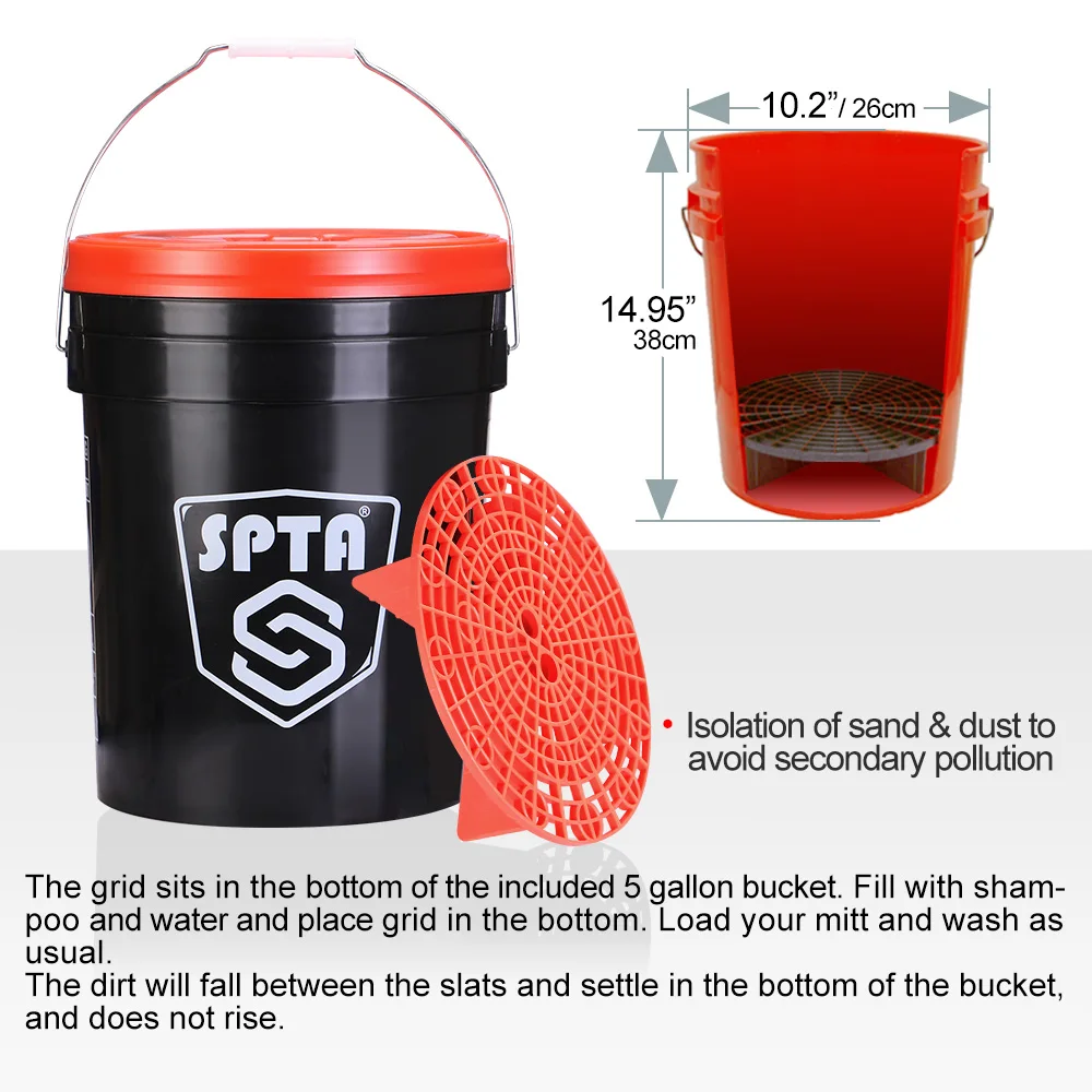 

SPTA 23Pcs Ultimate Car Cleaning Care Kit Car Shampoo Engine Surface Degrease Weel & Ram Cleaner Tire Shine Car Clean Care Sets