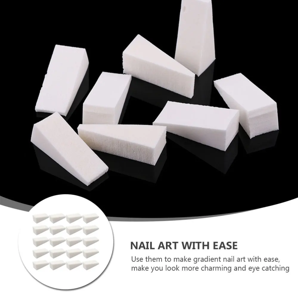 

48Pcs Cosmetic Wedges Makeup Sponge Gradient Nail Art Manicure Sponge for