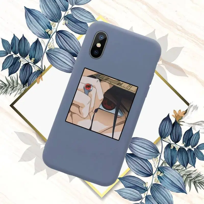 

Anime naruto eyes Phone Case Candy Color for iPhone 11 12 mini pro XS MAX 8 7 6 6S Plus X SE 2020 XR