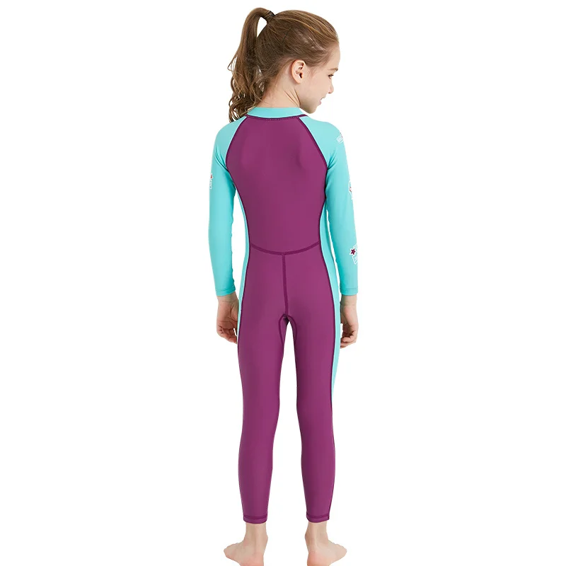

1 Pcs Wetsuit Diving Suit Swimsuit Children's Girls Long Sleeve Swimwear Boys Rashguard Suit for Child Kids Diving 3 Colors