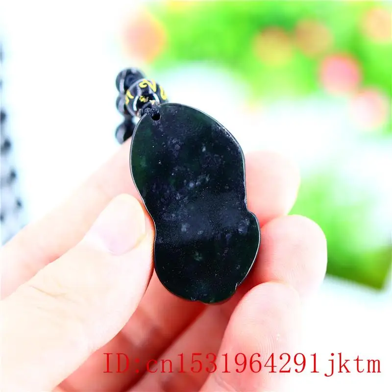 

Jade Pixiu Pendant Natural Necklace Gifts Amulet Black Green Jewellery Carved Fashion Chinese Charm