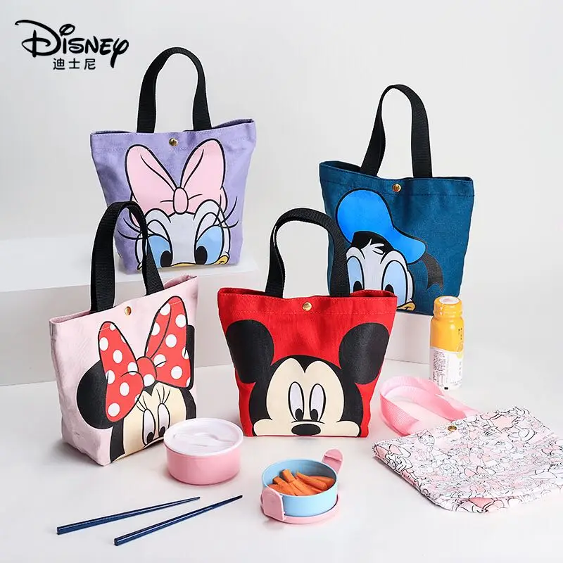 

Disney Cartoon Cute Lady Handbag Large Capacity Multifunctional Lunch Lunch Bag Lunch Box Bag Casual Portable Shoulder Bag