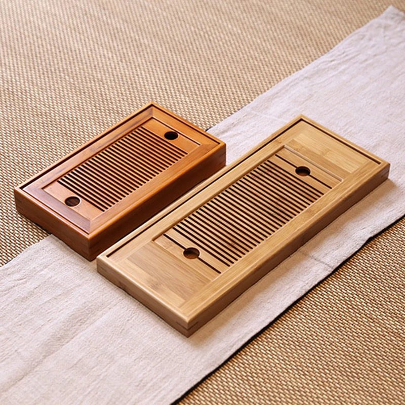 

Бамбуковые подносы для чая, китайская подача чая, подносы для чая в стиле кунг-фу, экологически чистые и высококачественные настольные подн...