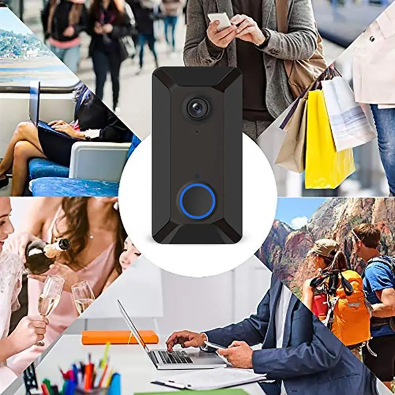 V6 Смарт IP 720P телефон дверной Звонок камера для квартиры ИК сигнализация