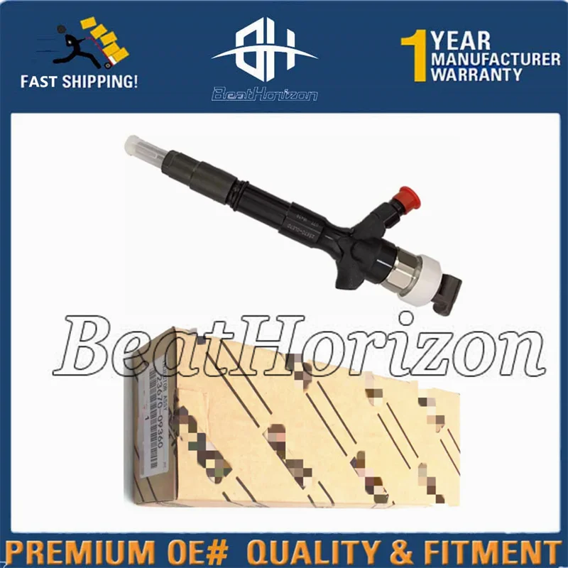 

Инжектор 2KD-FTV 23670-09360 для инжекции дизельного двигателя TOYOTA HILUX 23670-0L070 095000-8740 095000-7761 HIACE V2.5 D4D