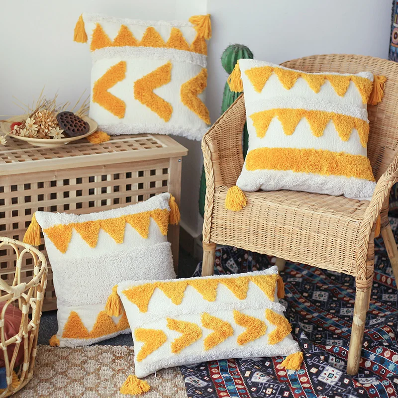 

Moroccan style sofa pillow Nordic ins style modern minimalist pattern waist pillow pillowcase christmas pillow throw pillows