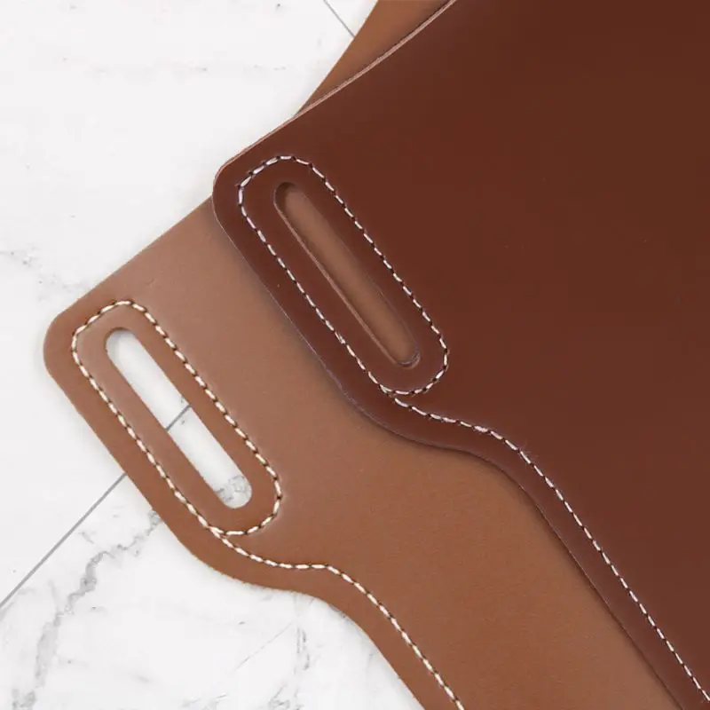 

Mobile Phone Carrier Belt Pouch Men PU Leather Loop Holster Case Belts Waist Bag F3MD