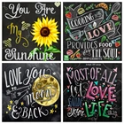 AZQSD алмазная вышивка Текст доски рукоделие крестиком алмазная мозаика пейзаж картина стразами декор для дома