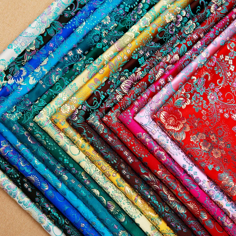 Жаккардовая ткань для одежды с узором из парчи атласная дизайнерская Ткань шитья