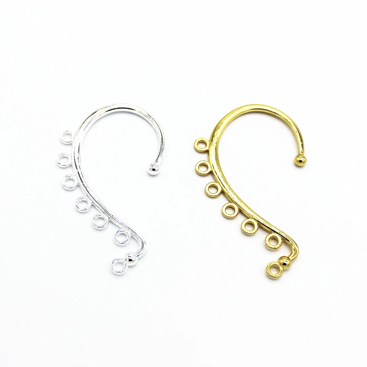 Соединители для подвесок из металлического сплава с золотым и серебряным