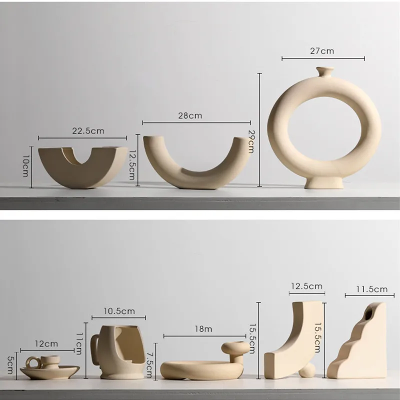 

Nordic Ceramic Vase Home Decoration Ceramic Flower Pot Art Vase Home Decoration Craft Gift