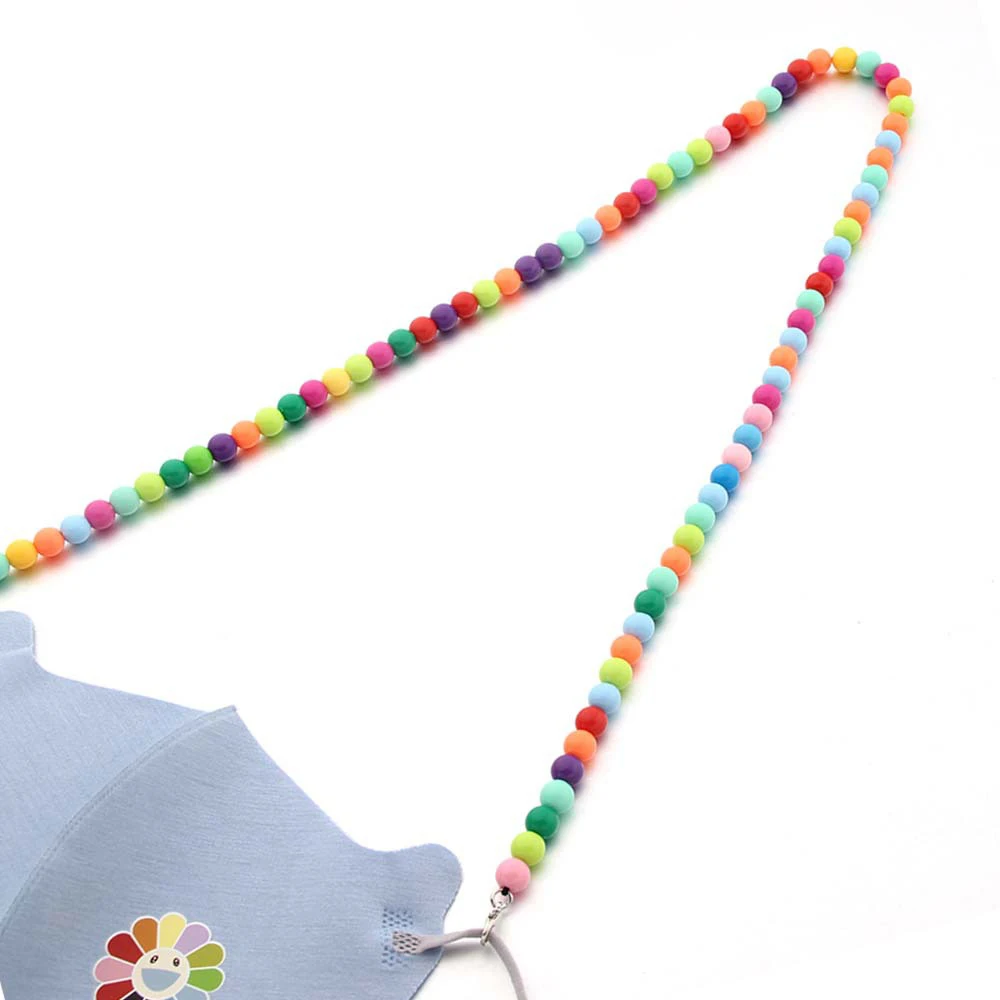 1 шт. акриловая пятиконечная звезда богемная красочная цепочка для маски из