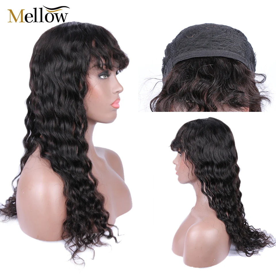 Бразильский 4X4 кружевной парик их натуральных волос волна воды кружева спереди