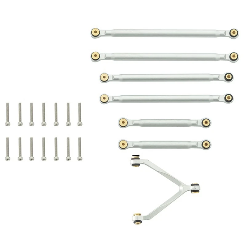 

for Axial SCX24 90081 1/24 RC Crawler Car Metal Pull Rod Link Linkage Tie Rod Kit Upgrade Parts Accessories