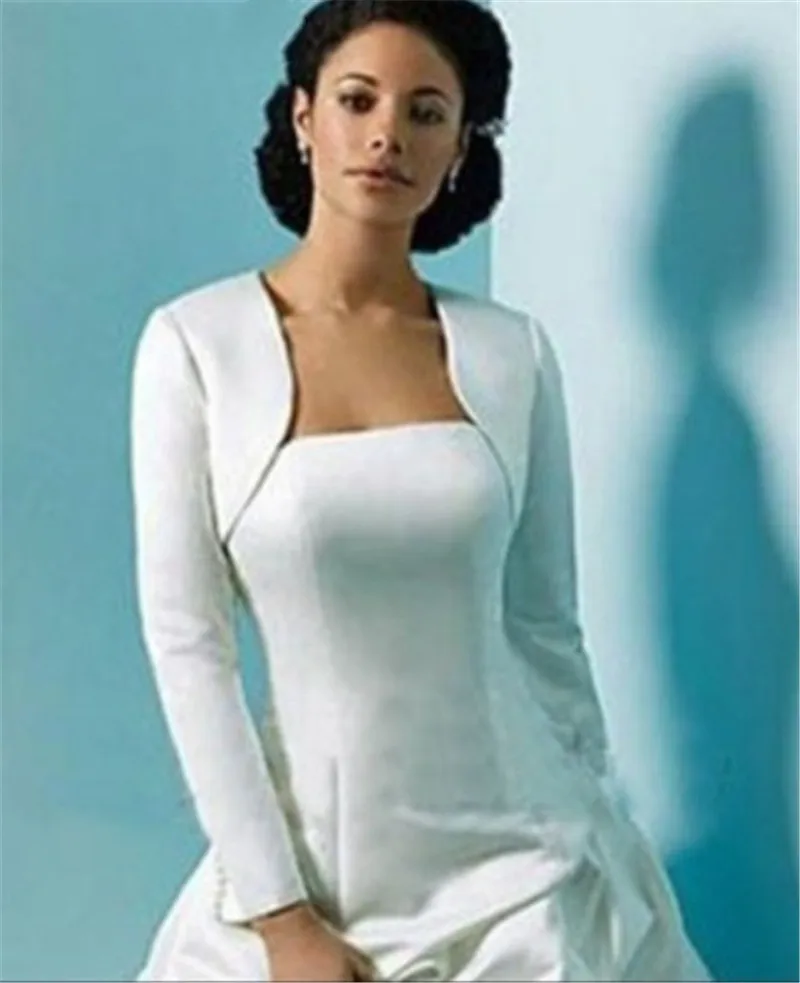 

Long Sleeves Wedding Jacket Wrap Bridal Bolero Satin Top Bridal Wedding Shawl Bride Coat Wedding Accessories Custom Made