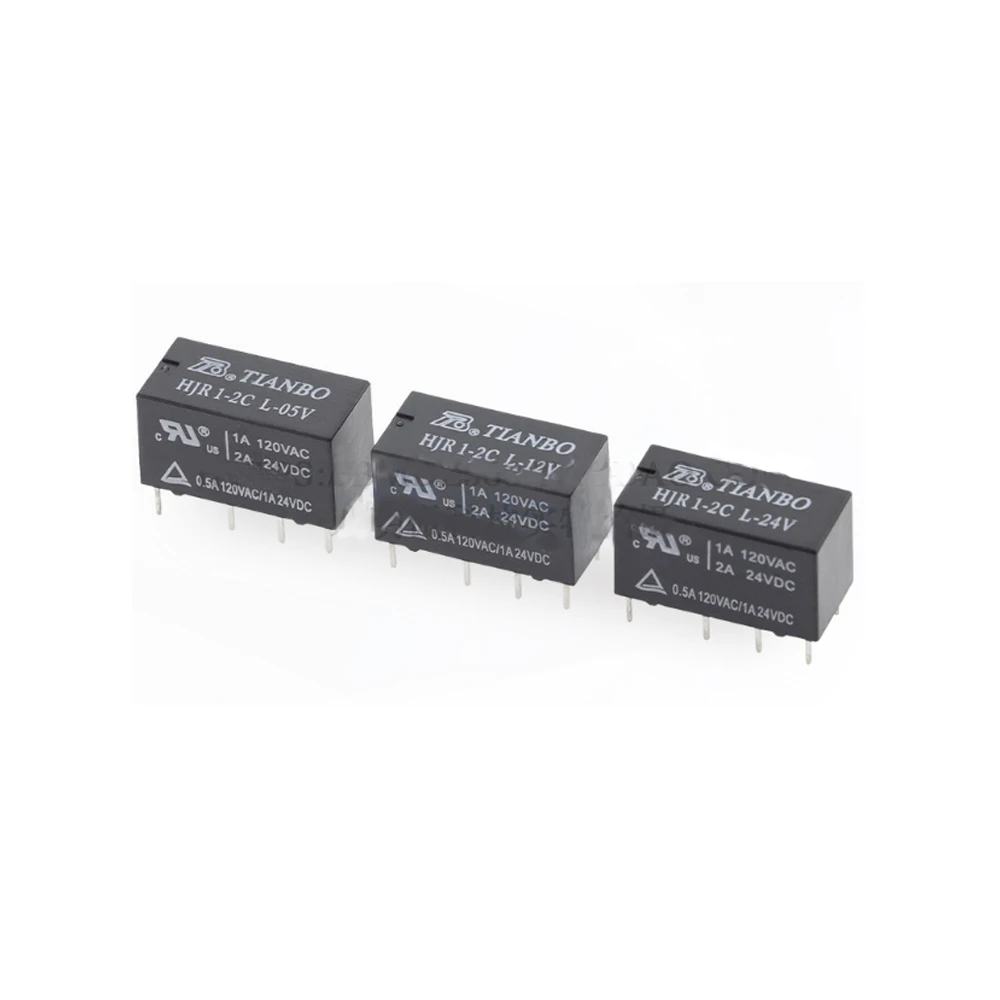 

Реле DIP8 HJR1-2C-L- 05V 12V 24V 2A