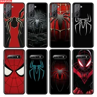 spider man logo silicone cover for samsung galaxy s21 s20 fe ultra s10 s10e lite s9 s8 s7 edge plus phone case