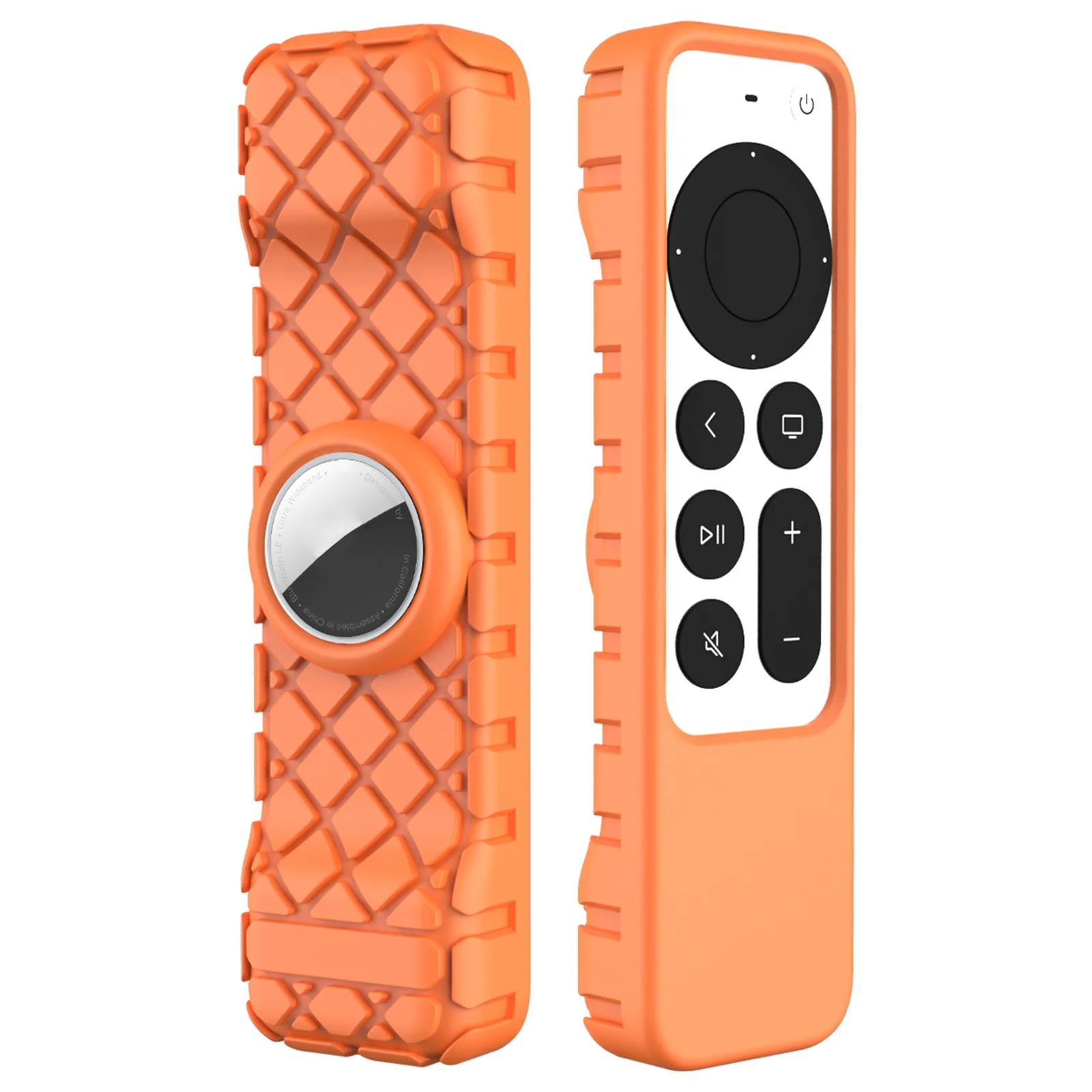 

Silicone Remote Control Case Cover For AirTag Silky-Soft Anti-Slip Case For Apple TV 4K Siri Remote 2021 Remote Protective Shell