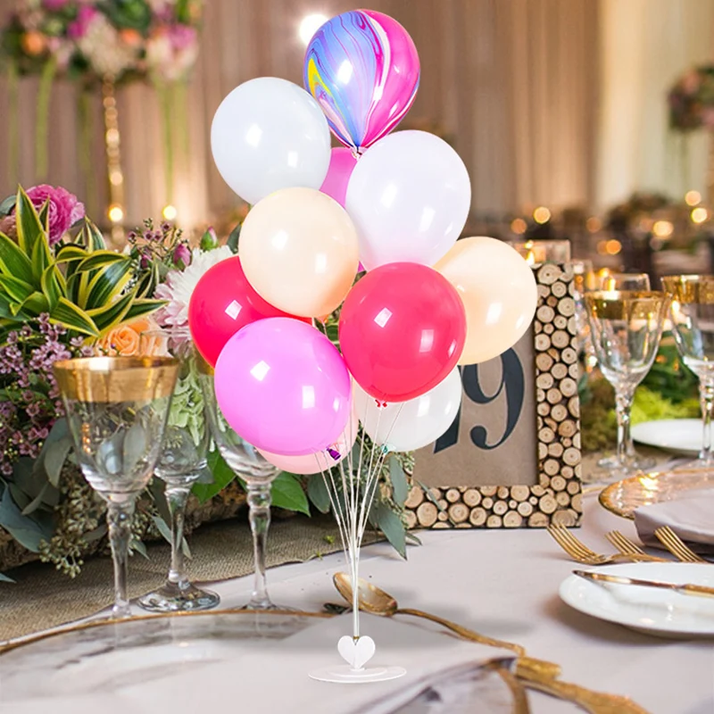 Воздушные шары на день рождения с держателем украшения для дня детей и взрослых