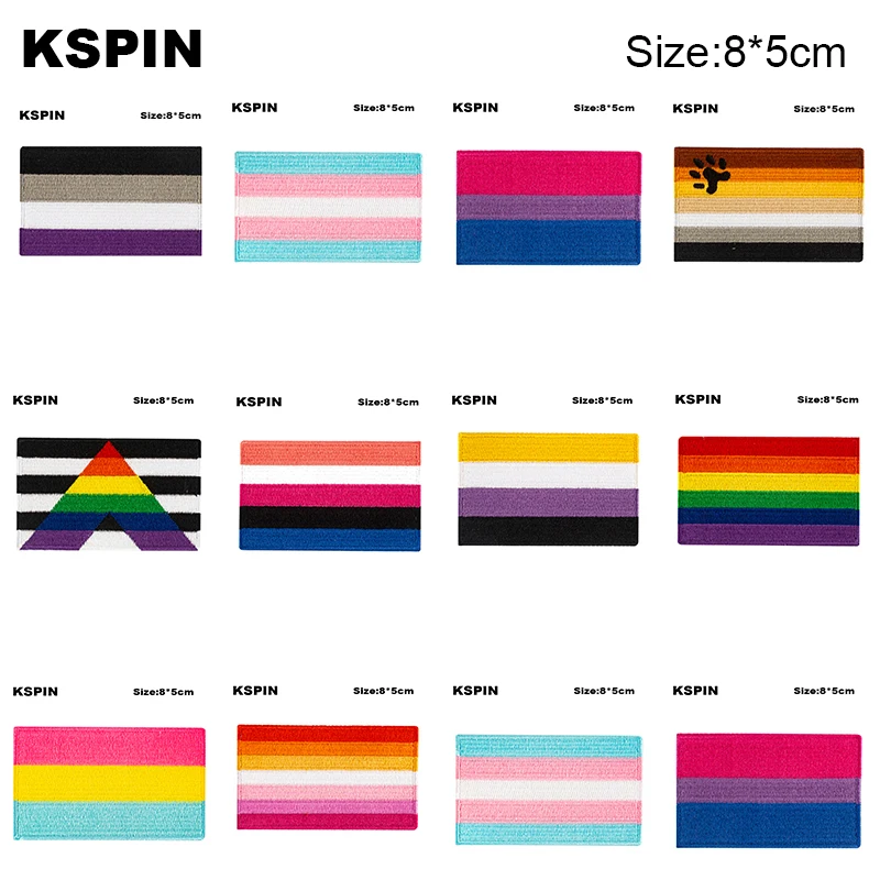 Непарное бисексуальный Прайд железные вышивальные патчи с формой на пила для