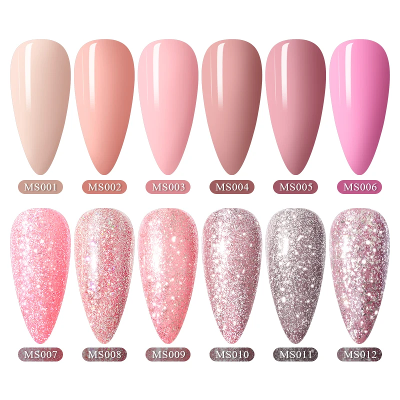 Блестящий Гель лак для ногтей цвета розового золота 5 мл|Гель ногтей| |