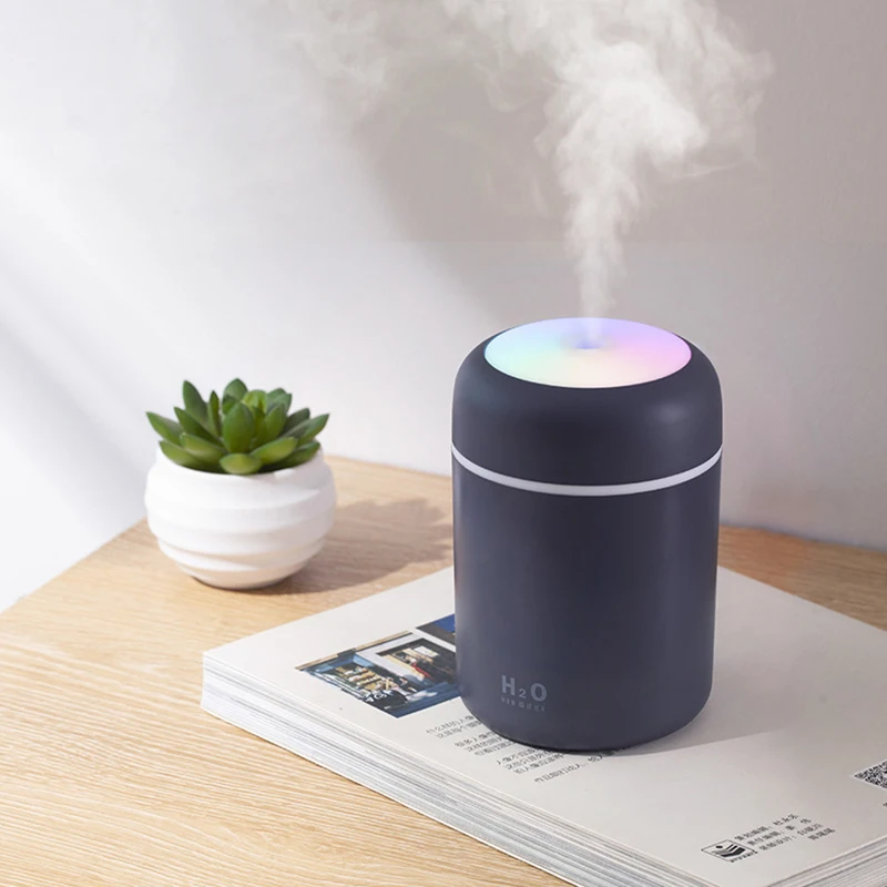 

300ML USB Air Humidifer Aroma Essential Oil Diffuser with Romantic Lamp Mist Maker Aromatherapy Humidifiers for Home
