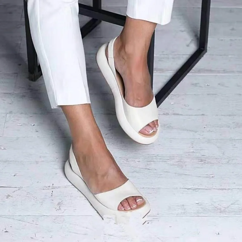 

New Summer Fashion Women Sandals Rome Slip-On Breathable Non-slip Shoes Woman Slides Solid Casual Female Flip Flops
