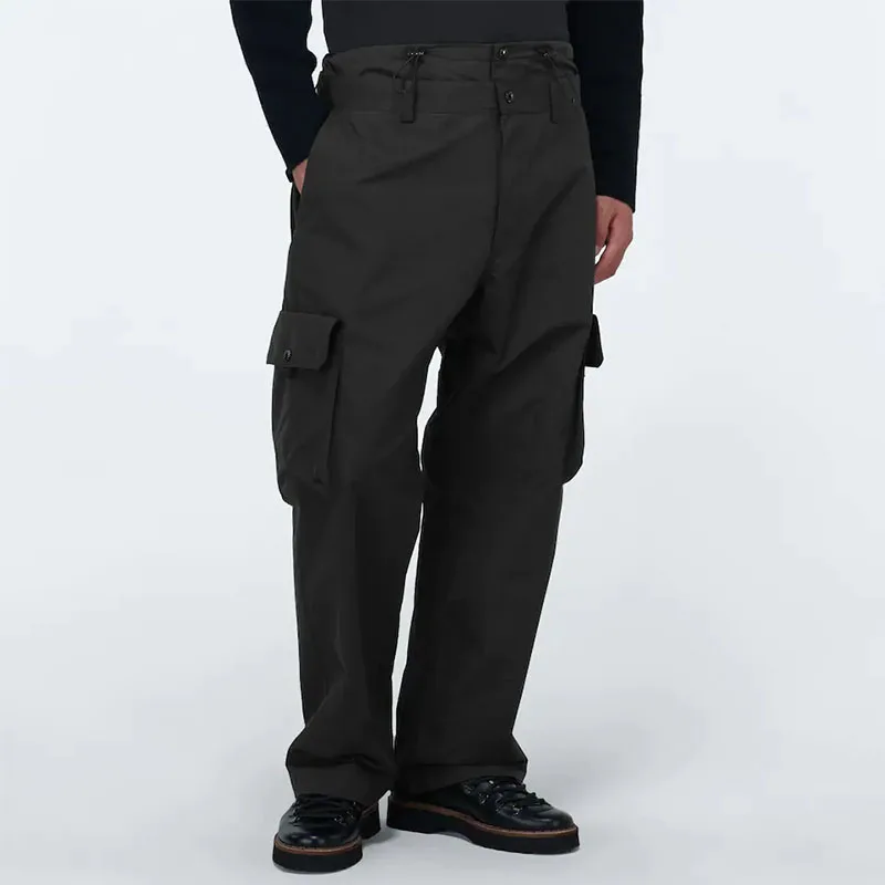 

Men's Loose Straight Leg Pants 2021 Large New Ski Style Fashion Fashion Work Clothes Pocket Casual Drawstring Pants