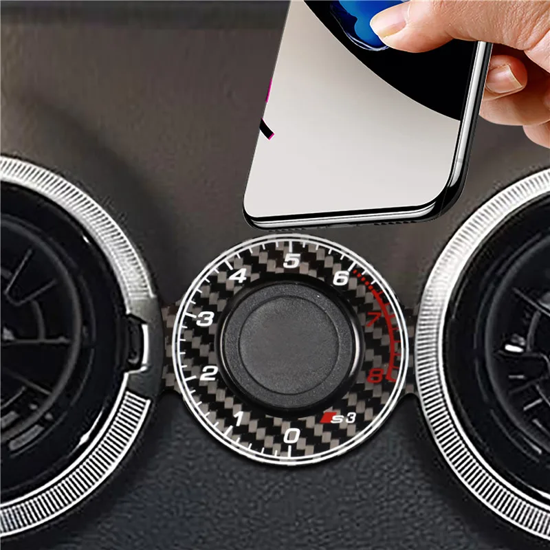 for audi a3 s3 rs3 8p 8v 2013 2017 real carbon fiber auto accessories magnetic car phone holder free global shipping