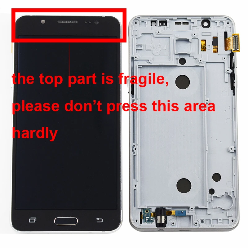 

For Samsung Galaxy J5 2016 LCD J510 SM J510F J510FN J510M J510Y J510G DS Display Monitor + Touch Screen Digitizer Assembly Frame