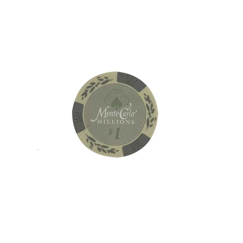 1 yuan face value K8356 25 шт./лот доллар пшеничной пленки глиняные чипы монеты Baccarat Texas Hold'em Цвет Корона глина покерные игровые чипы Pokerstars 14 г - Цвет: 1 yuan face value