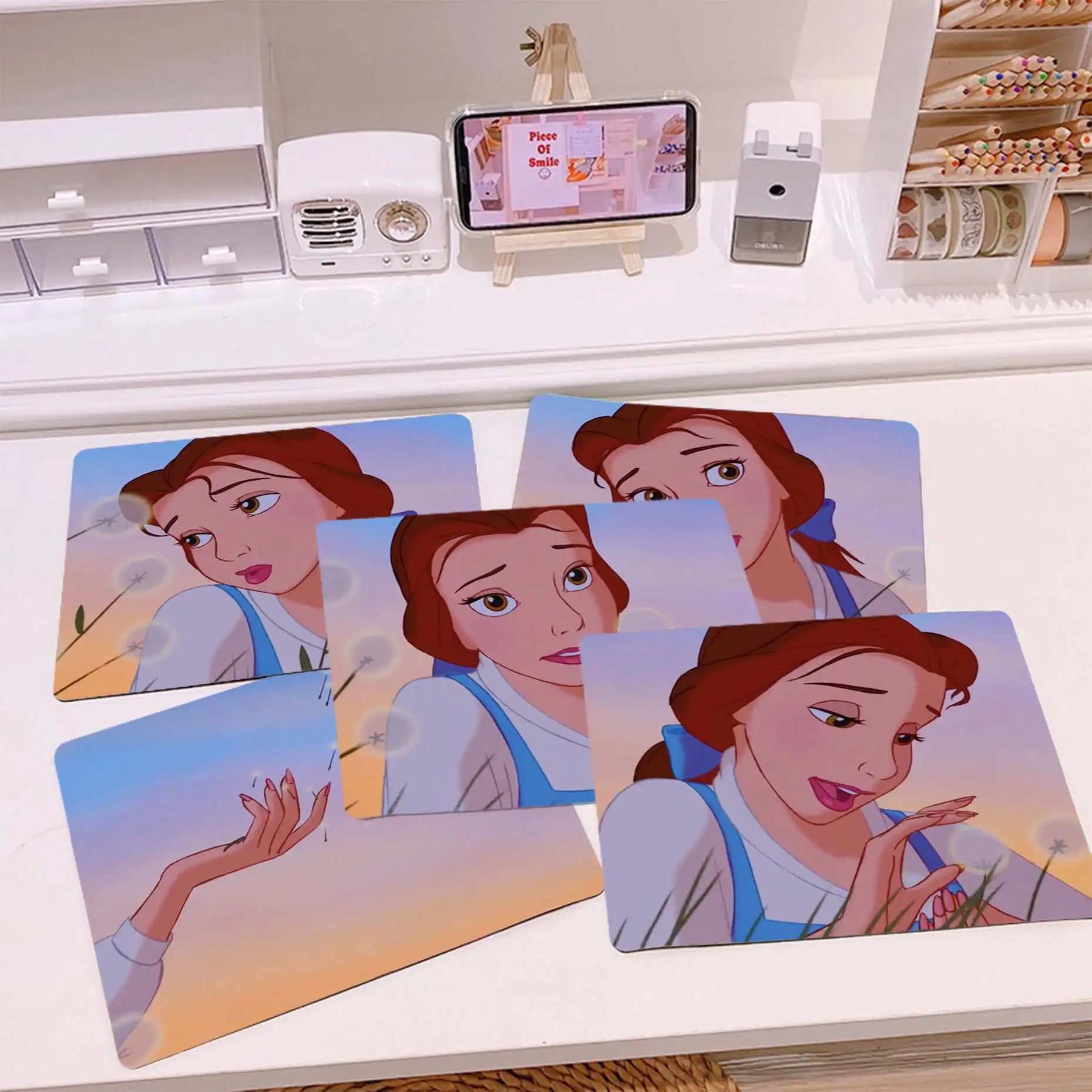 Мой любимый компьютерный игровой коврик для мыши Disney Belle Princess, лидер продаж, игровой коврик для мыши оптом
