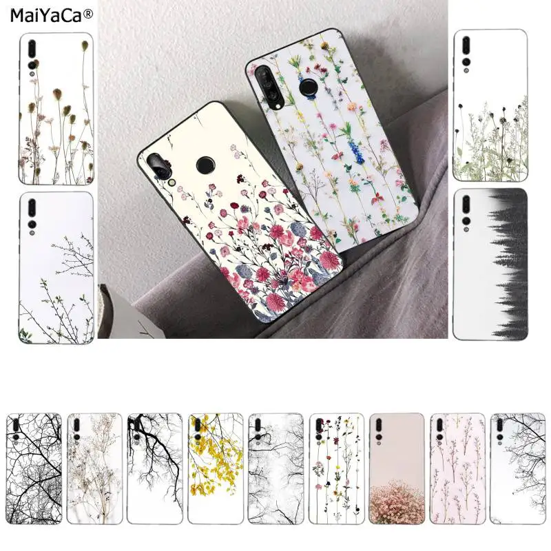 Черно белый чехол MaiYaCa для телефона Huawei P9 10 lite P20 pro P30 Psmart mate 20 lite|Бамперы| |