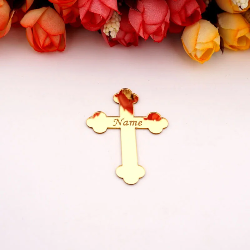 30 шт. зеркало кресты вечерние свадебные сувениры молитва крест по заказу