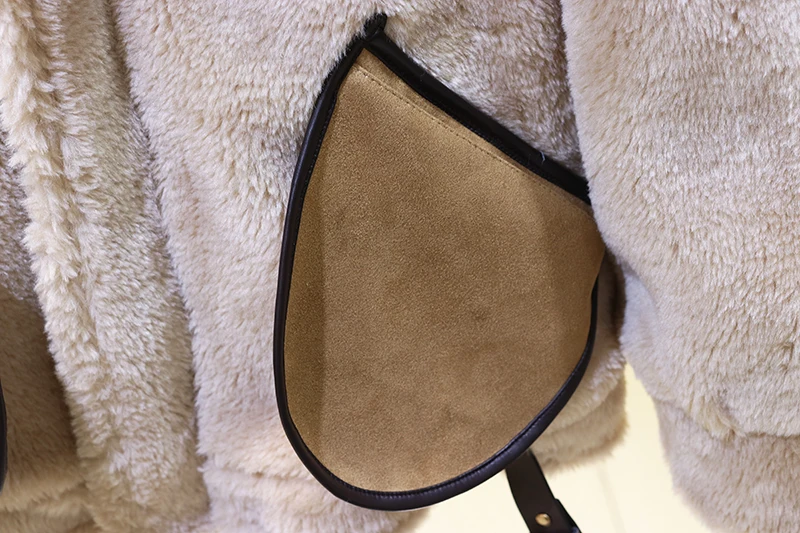 

Thick Lamb Wool Coat Women's 2021 new Korean Version of the loose Coat in the tide Winter Plus Fleece fur Cotton Coat Fashion