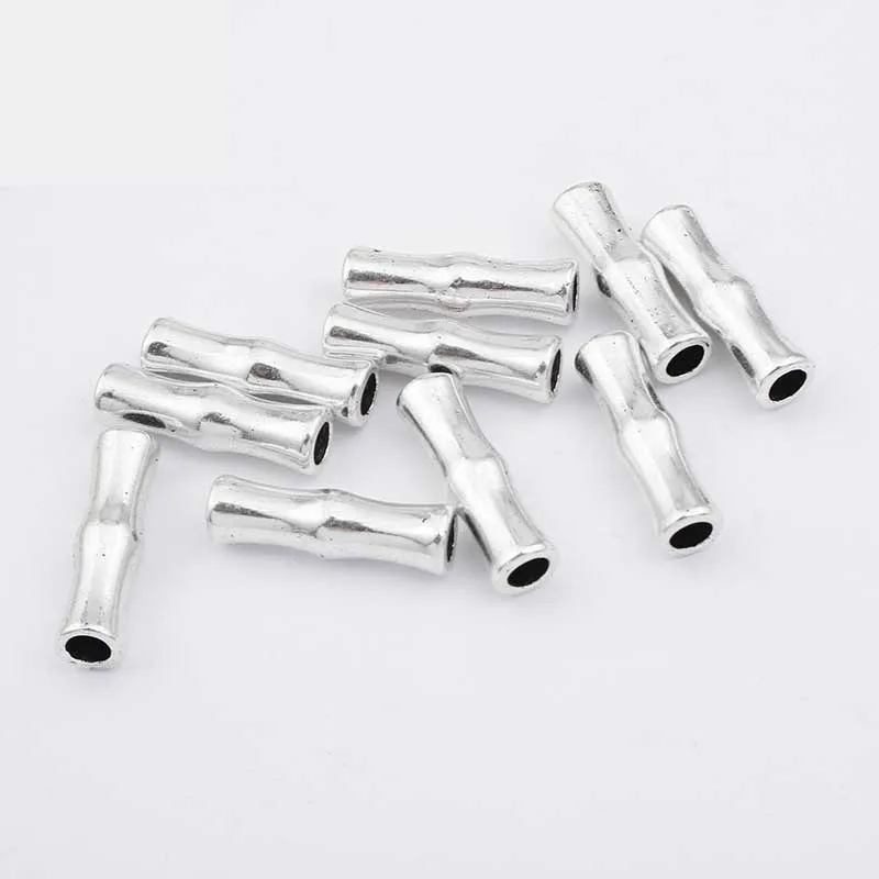 10 шт покрытые серебром Цвет слайдер трубчатая балка бусины распорка для 3 мм 4