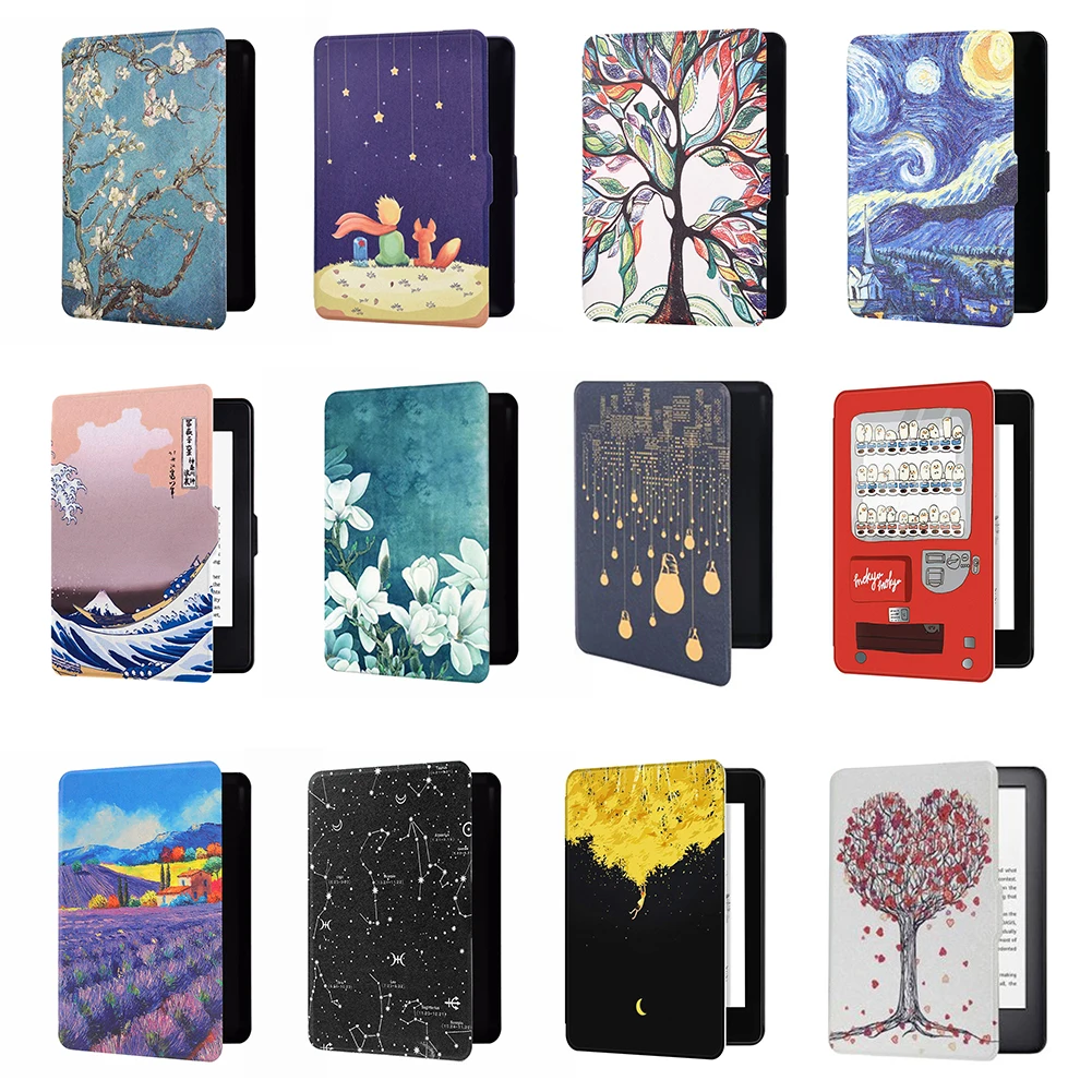 

E-book Reader Protective Cover PU Leather Case for Amazon New Kindle J9G29R 10th Generation 2019 Release 658 Shell Protector