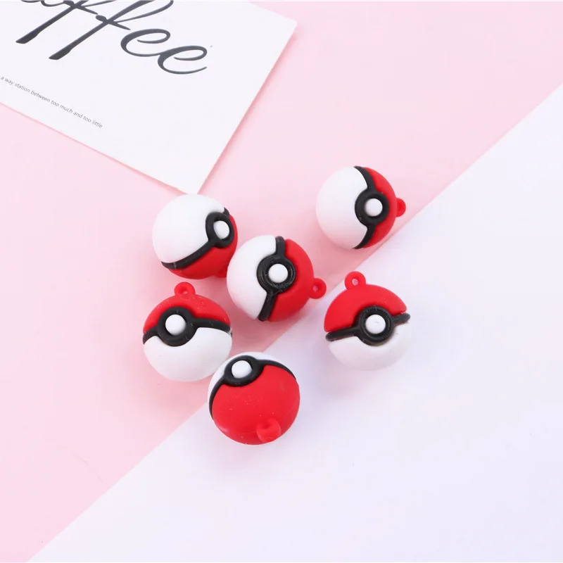 Pokemon Elf Ball Silicone Double-sided Cute Keychain Pikachu Key Pendant Accessories | Дом и сад