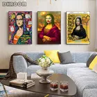 Граффити художественное украшение картина Мона Лиза современные фотообои абстрактные изображения для гостиной