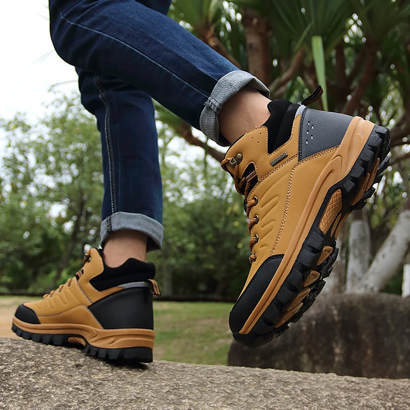 Мужские водонепроницаемые походные ботинки тактические дышащие устойчивые в