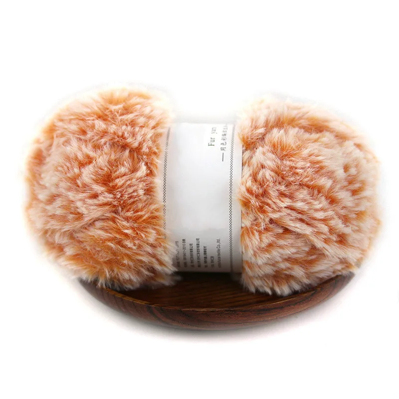 500 г 100% полиэстер длинная плюшевая пряжа из перьев необычная для ручного вязания