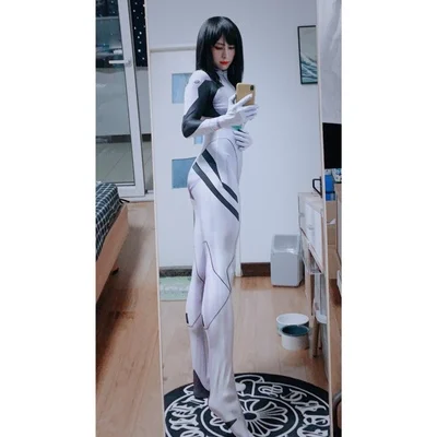 Комбинезоны аниме Ayanami RAI костюмы для косплея унисекс Женский костюм кошки Zentai |