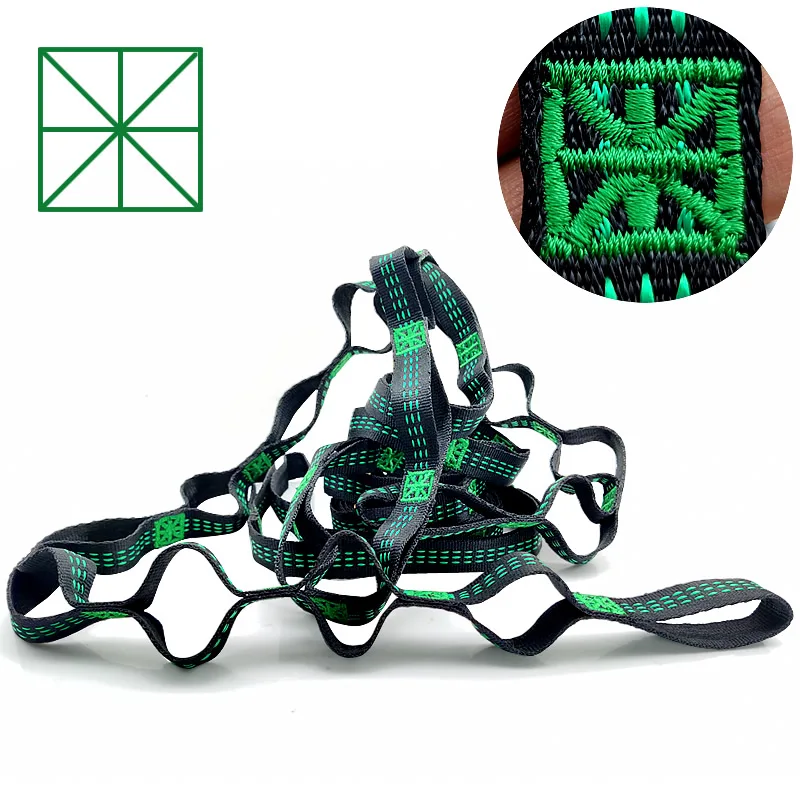 

Hammock Straps Ropes Lightweight Polyester Strong Extra And Nylon 600D 2PCS Static Tension 2000KG