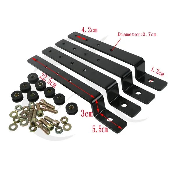 

Adjustable Universal Hard Saddle Bag Mounting Bracket Kit For Harley Street Road Glide Motorcycle Cruiser Heavy Duty Kits