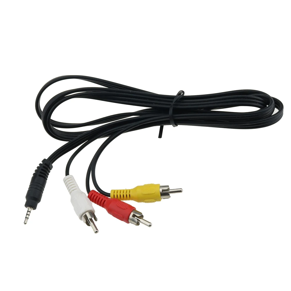 Cltgxdd 5 футов/1 м 2 мм разъем штекер к 3 RCA Аудио Видео AV выход кабель 4 полюсный ТВ